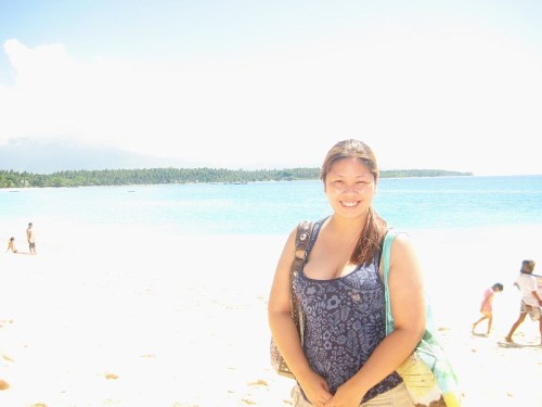 Ria Jose in Dahican Beach, Mati, Davao Oriental