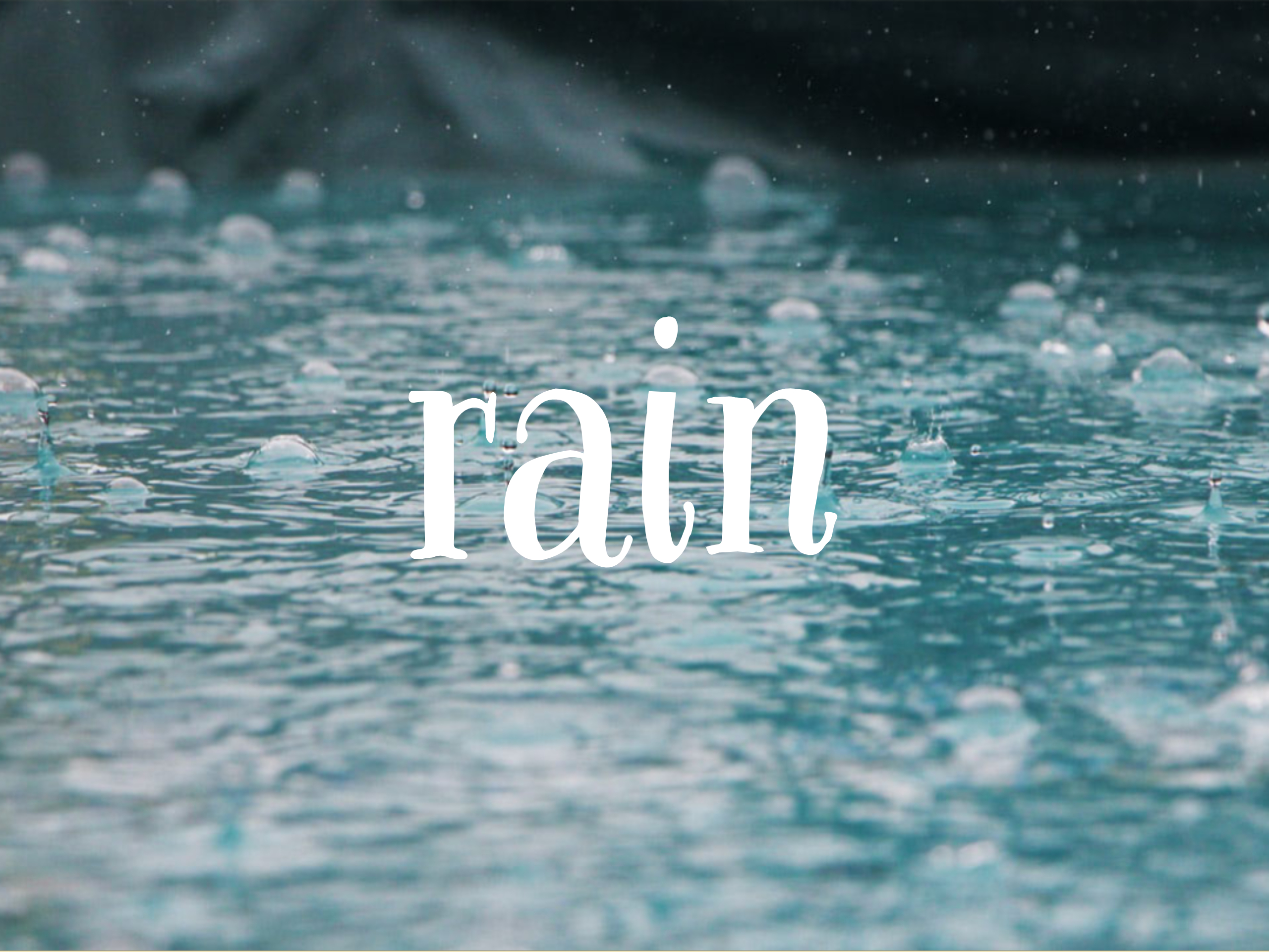 Blog Post Ideas: Rain
